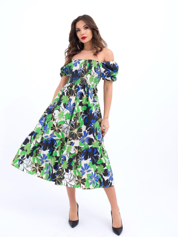 Dress - Navy Blue & - Producer: Fame - Wholesale Women Clothes - TheBS Women