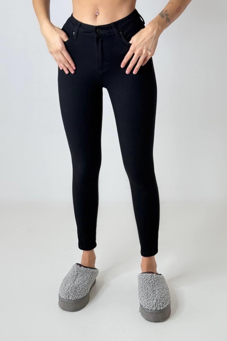 High Waist Skinny Leg Black Jeans - Brand: LACARINO - Women & Kids, Baby Clothes Wholesale - TheBS Women