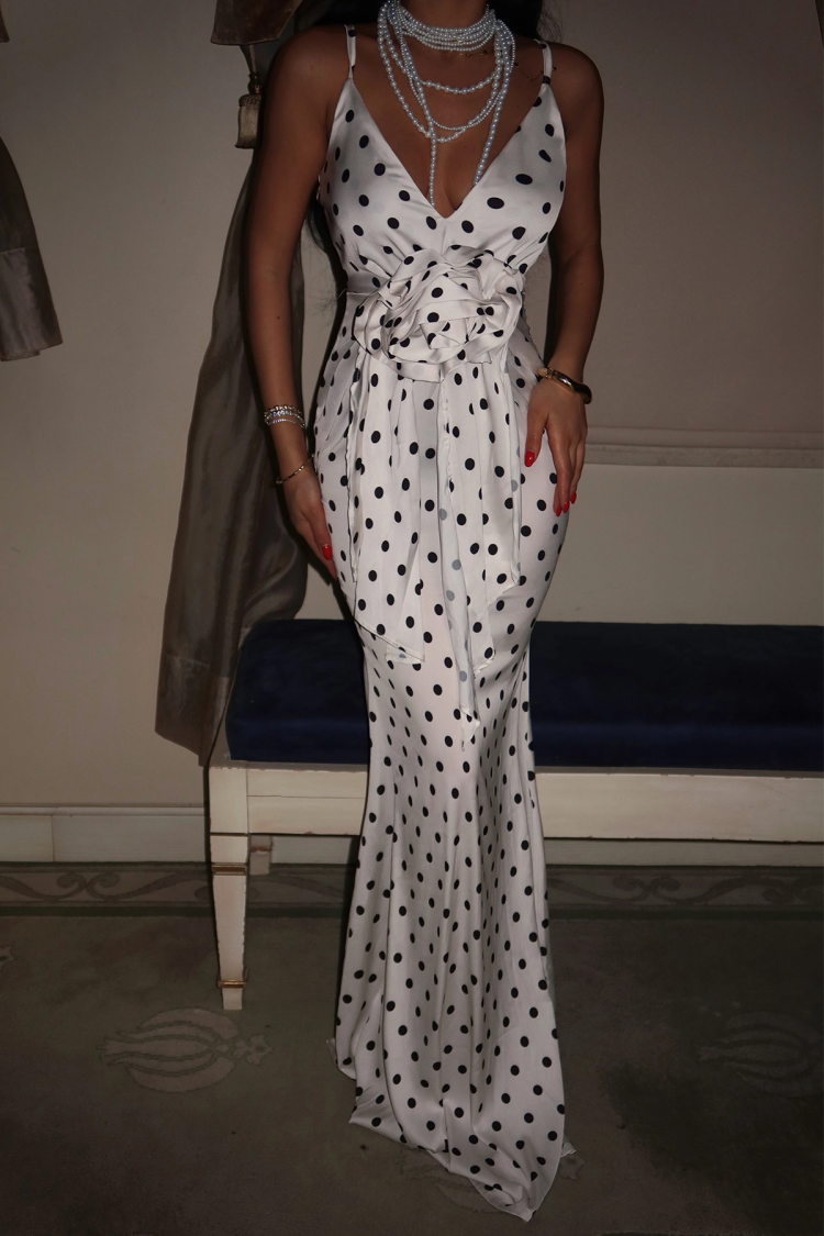 Polka Dot Long Dress - Producer: EYYO ATELIER - Wholesale Women Clothes - TheBS Women