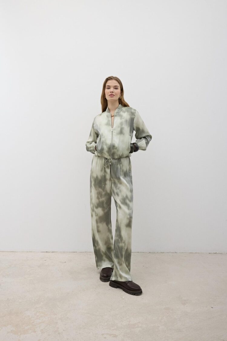 Front Zipper Satin Jacket - Producer: Levure - Wholesale Women Clothes - TheBS Women