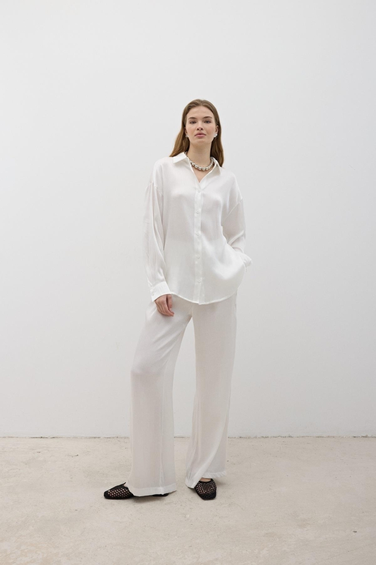 Women's Elastic Waist Satin Pants - Brand: Levure - Women & Kids, Baby Clothes Wholesale - TheBS Women