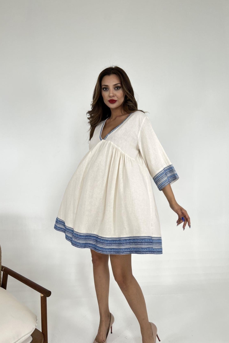 Dress - Beige - Producer: Fame - Wholesale Women Clothes - TheBS Women