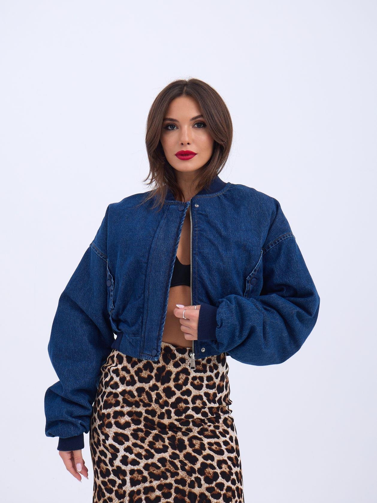 Denim Jacket - Blue - Producer: Fame - Wholesale Women Clothes - TheBS Women