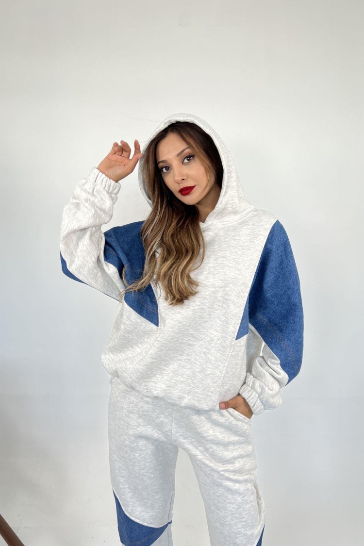 Tracksuit Set - Snow Melange - Producer: Fame - Wholesale Women Clothes - TheBS Women