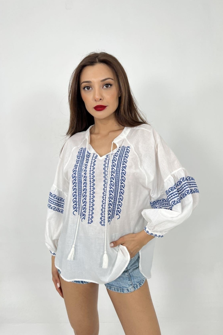 Shirt - Ecru - Producer: Fame - Wholesale Women Clothes - TheBS Women