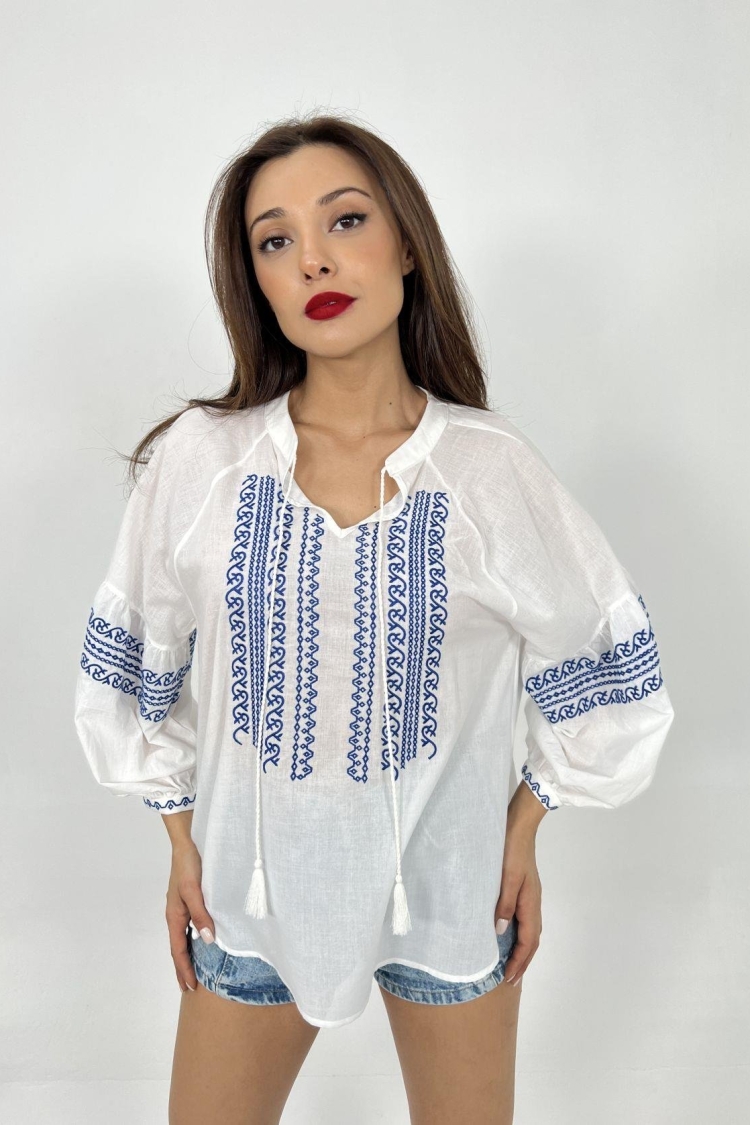 Shirt - Ecru - Producer: Fame - Wholesale Women Clothes - TheBS Women
