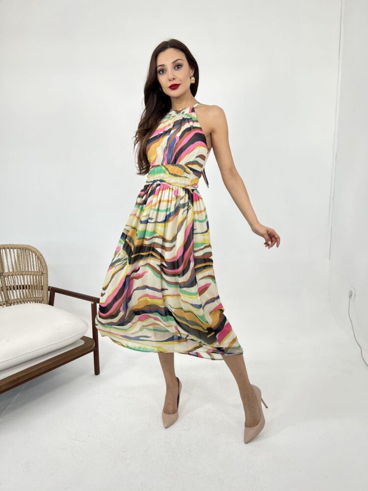 Dress - Multicolored - Producer: Fame - Wholesale Women Clothes - TheBS Women