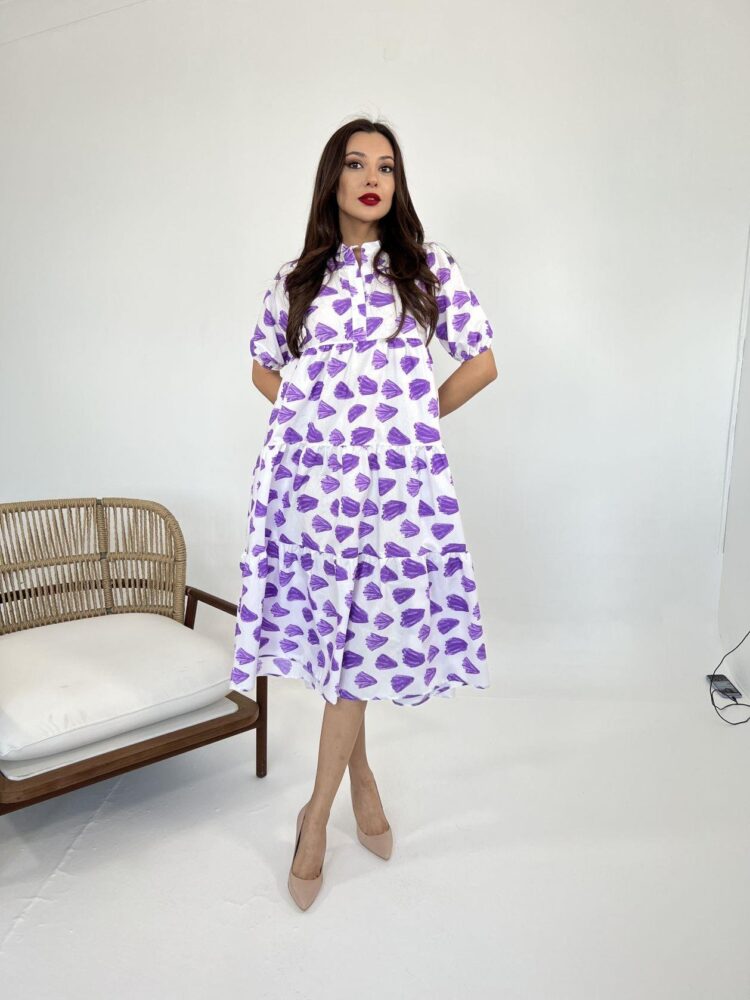 Dress -& Purple - Producer: Fame - Wholesale Women Clothes - TheBS Women