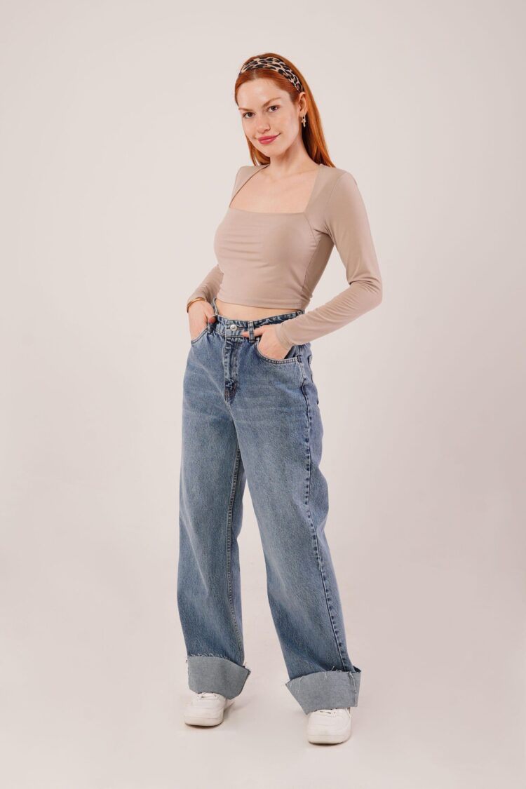 Square Collar Wholesale BasicBlouse - Producer: Lustrin - Wholesale Women Clothes - TheBS Women