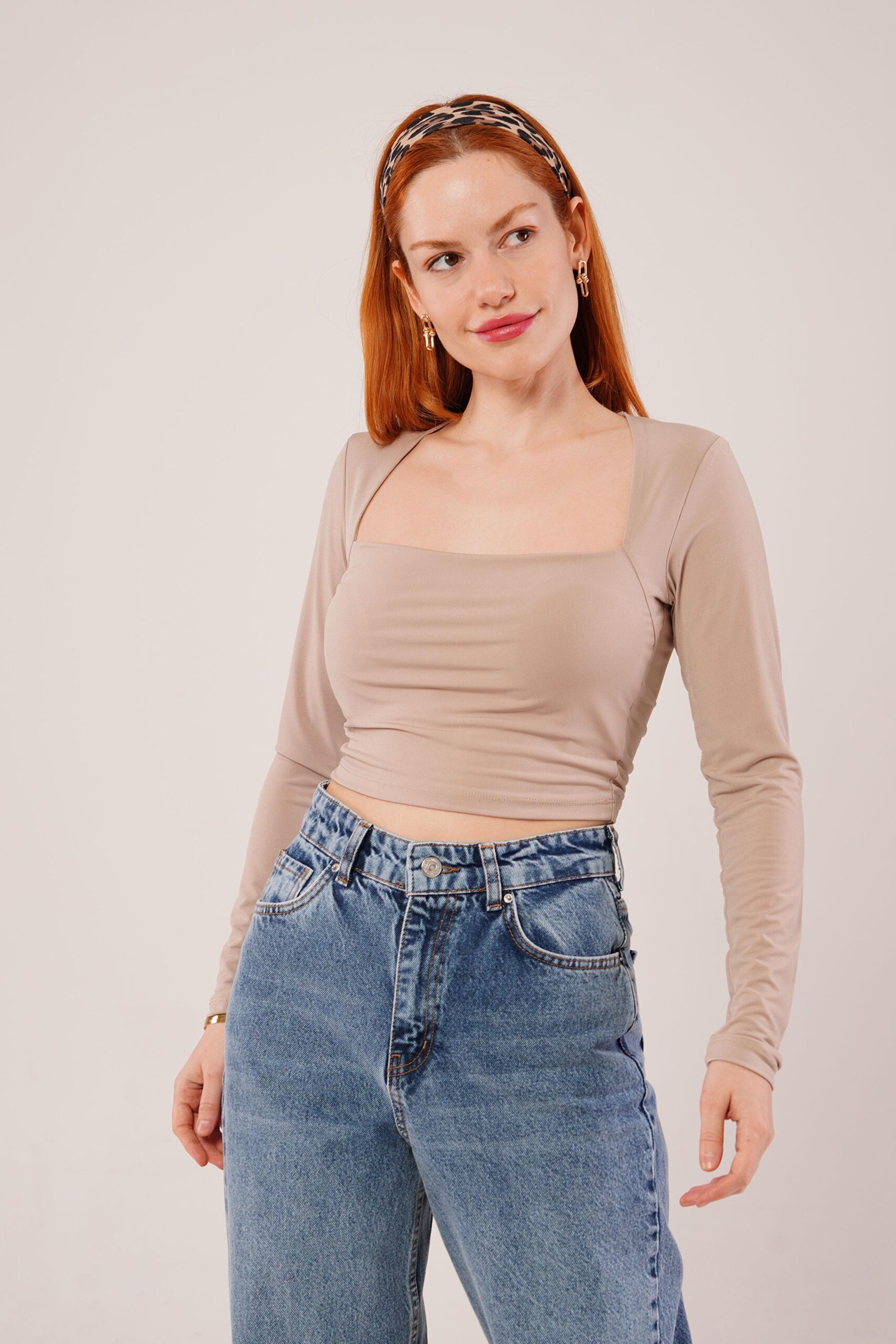 Square Collar Wholesale BasicBlouse - Producer: Lustrin - Wholesale Women Clothes - TheBS Women