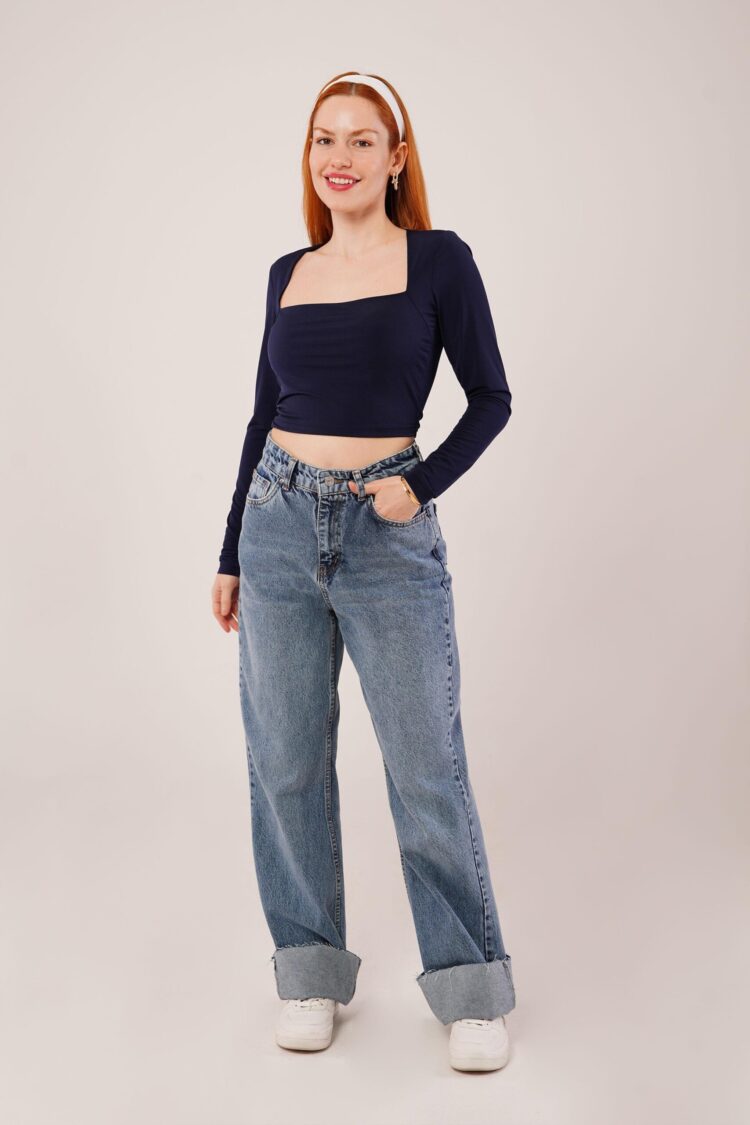 Square Collar Wholesale BasicBlouse - Producer: Lustrin - Wholesale Women Clothes - TheBS Women