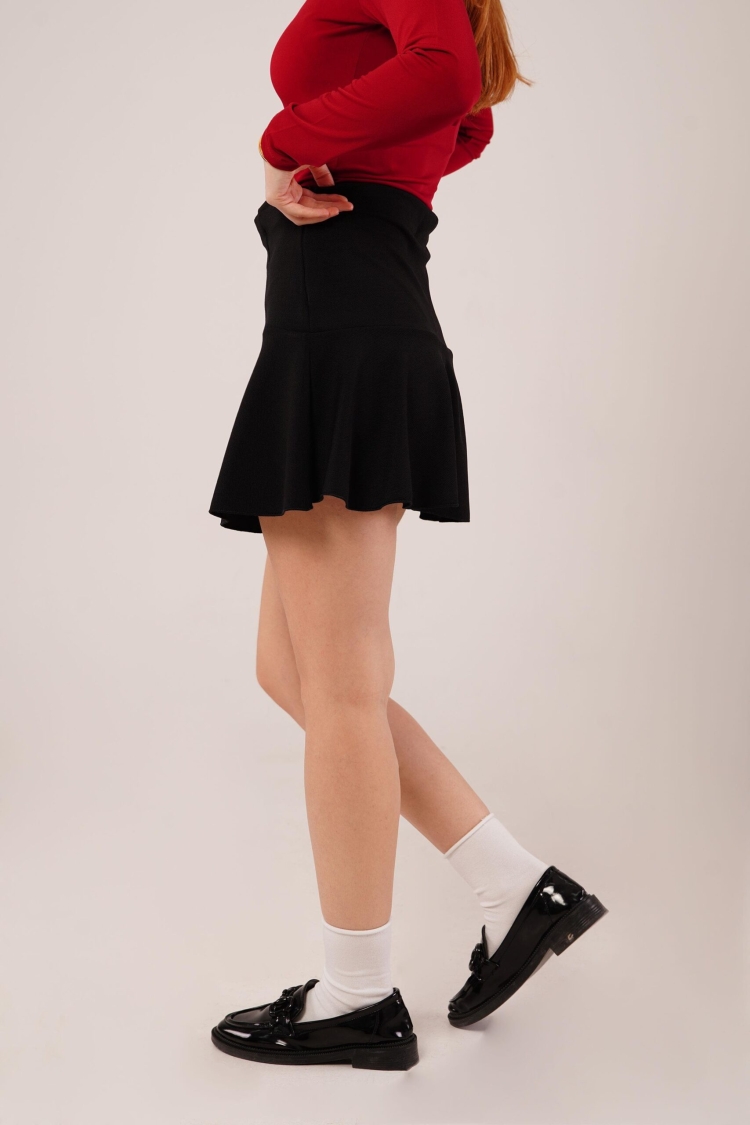 Wholesale Black Mini Skirt With Inner Shorts - Producer: Lustrin - Wholesale Women Clothes - TheBS Women