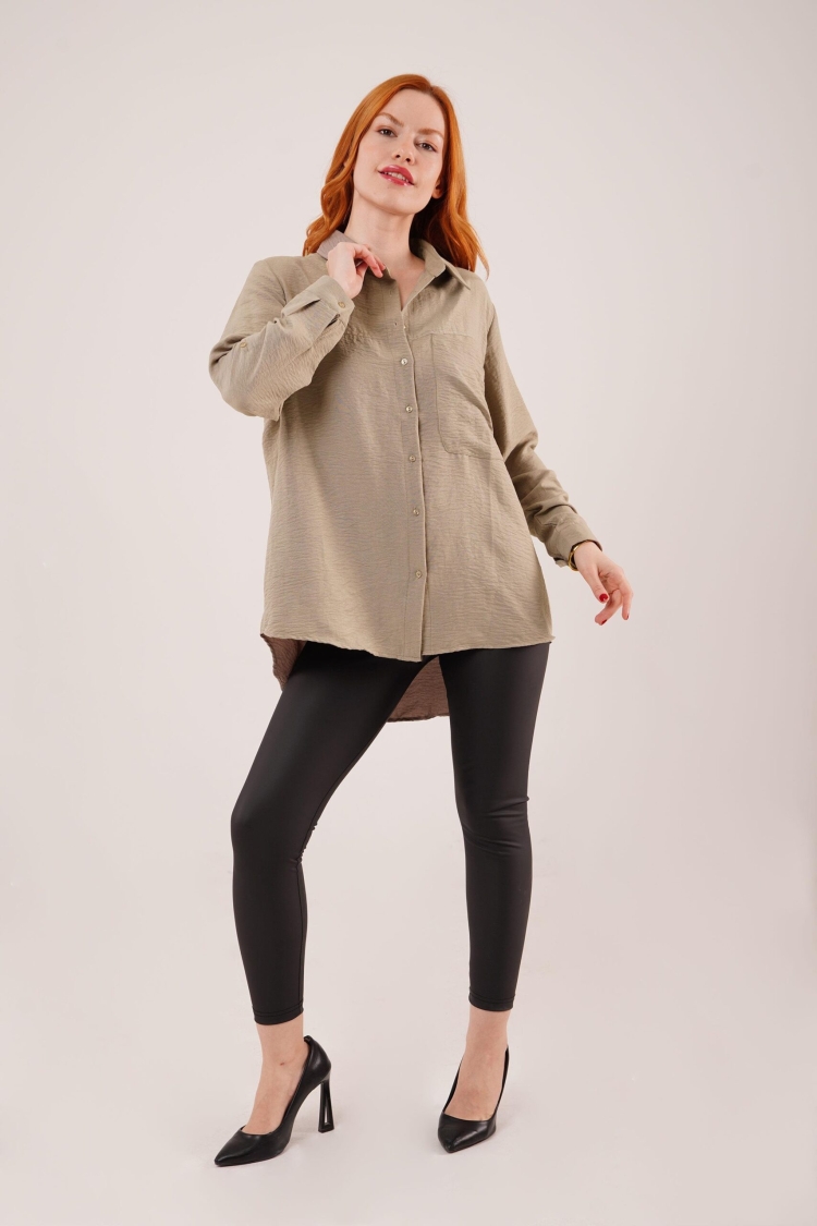 WholesaleShirt With Slippery Cut Pockets - Producer: Lustrin - Wholesale Women Clothes - TheBS Women