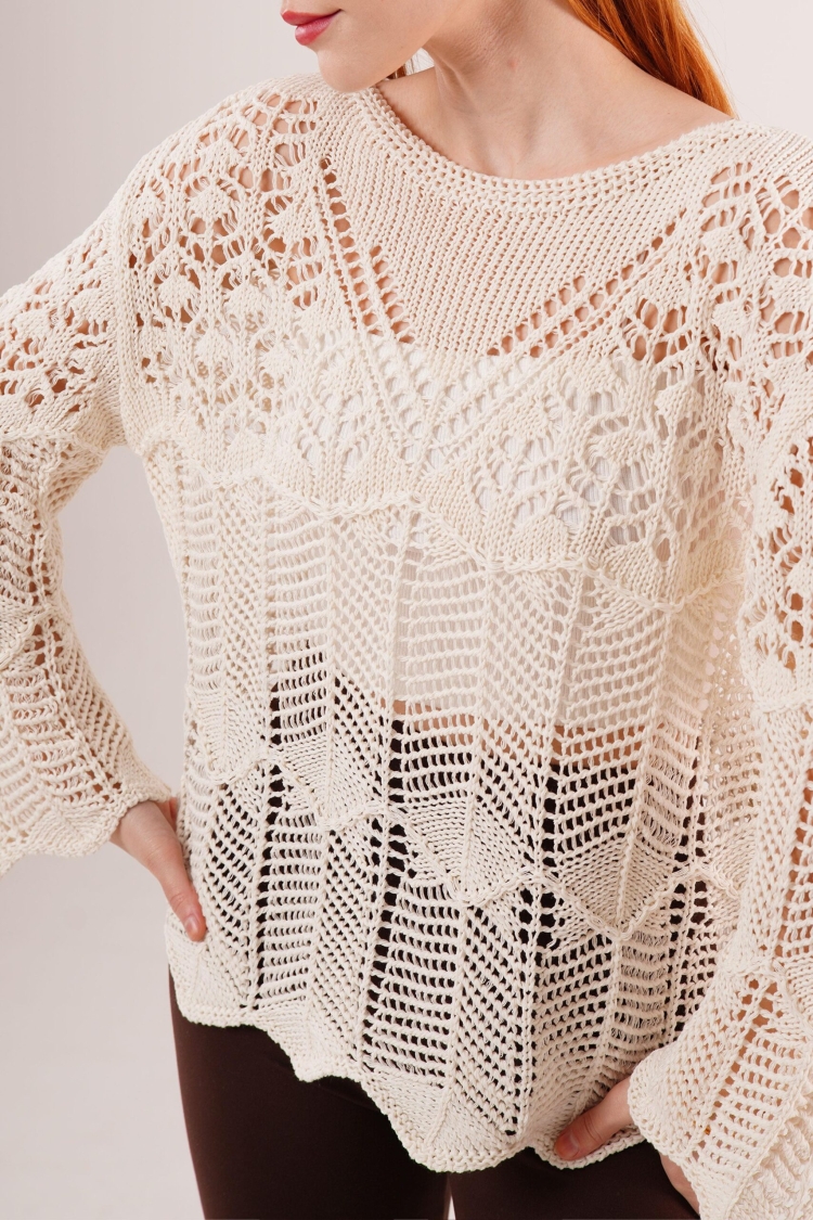 Openwork SalasWholesale Sweater - Producer: Lustrin - Wholesale Women Clothes - TheBS Women