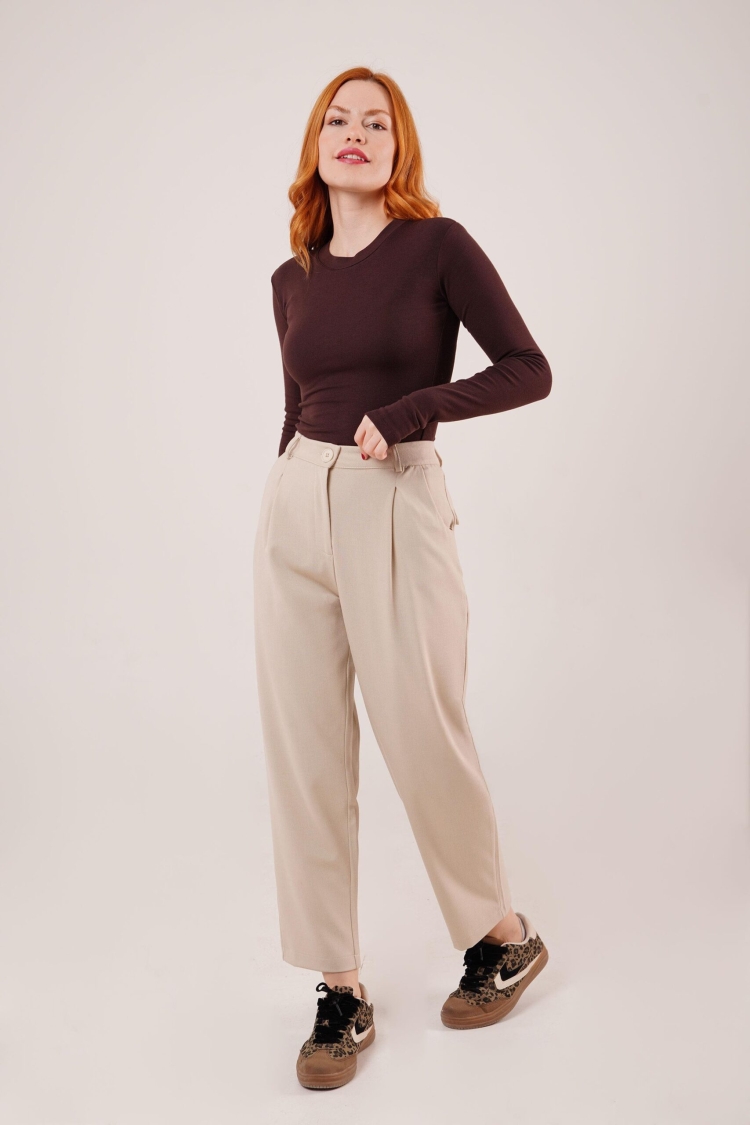 WholesalePants With Closure Pocket Detailed - Producer: Lustrin - Wholesale Women Clothes - TheBS Women