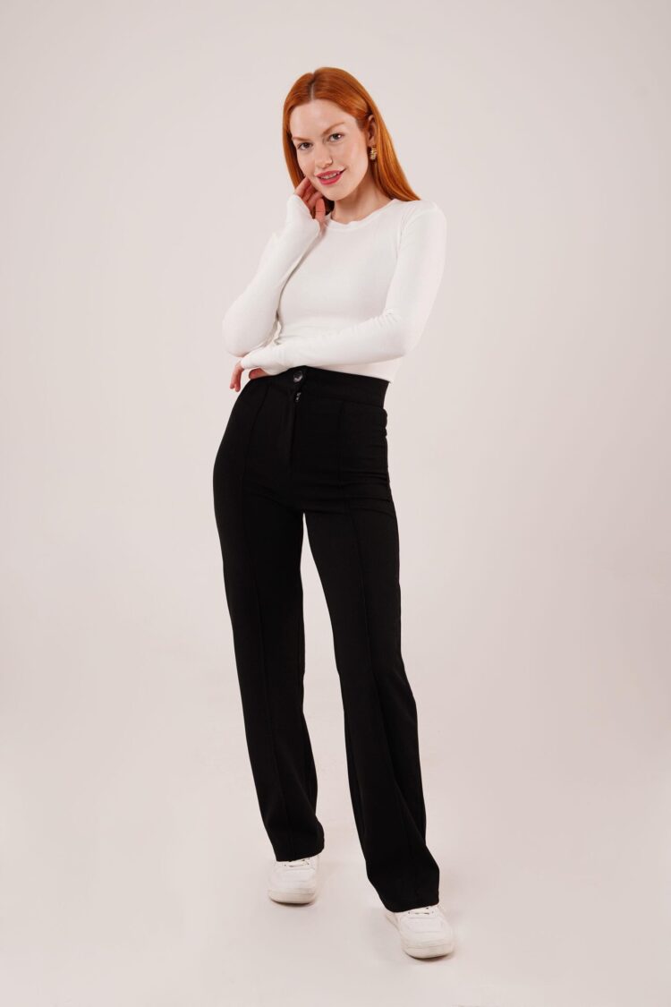 Front Stitch Detailed One Button WholesalePants - Producer: Lustrin - Wholesale Women Clothes - TheBS Women
