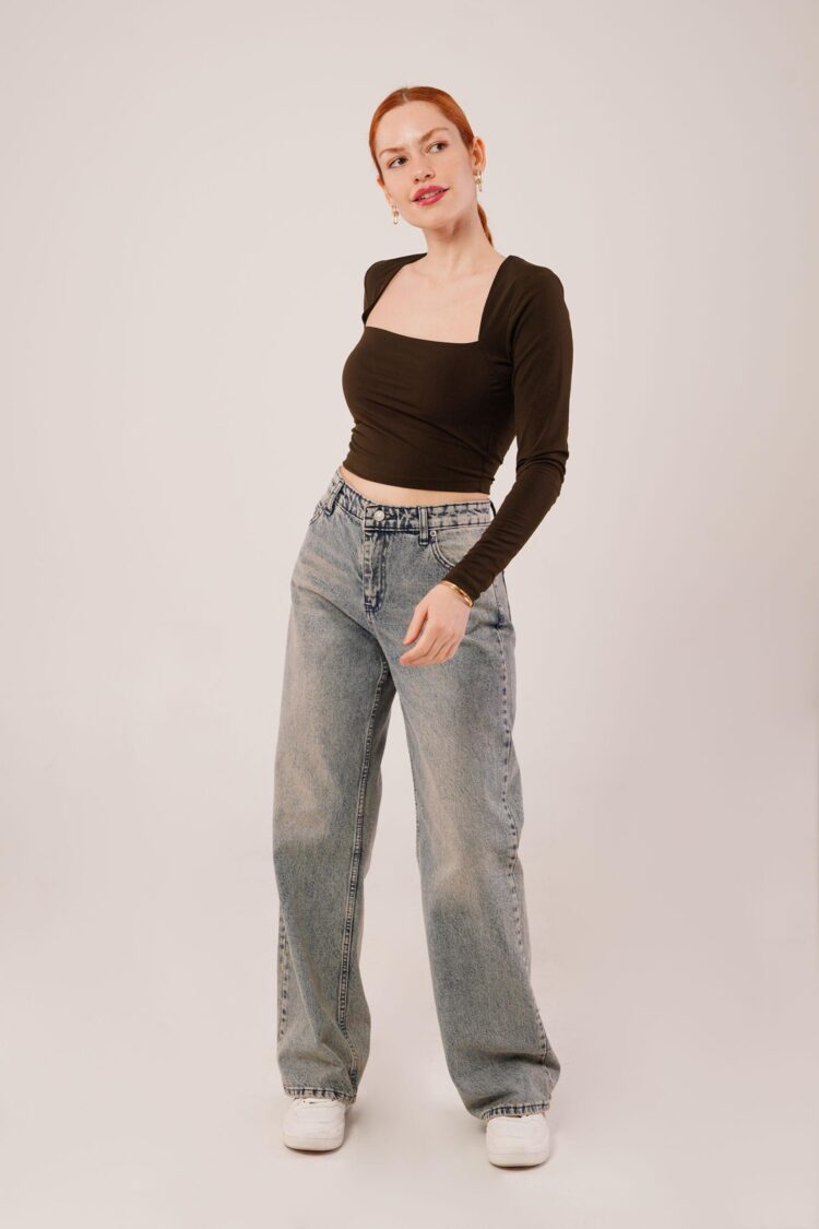 Square Collar Wholesale BasicBlouse - Producer: Lustrin - Wholesale Women Clothes - TheBS Women