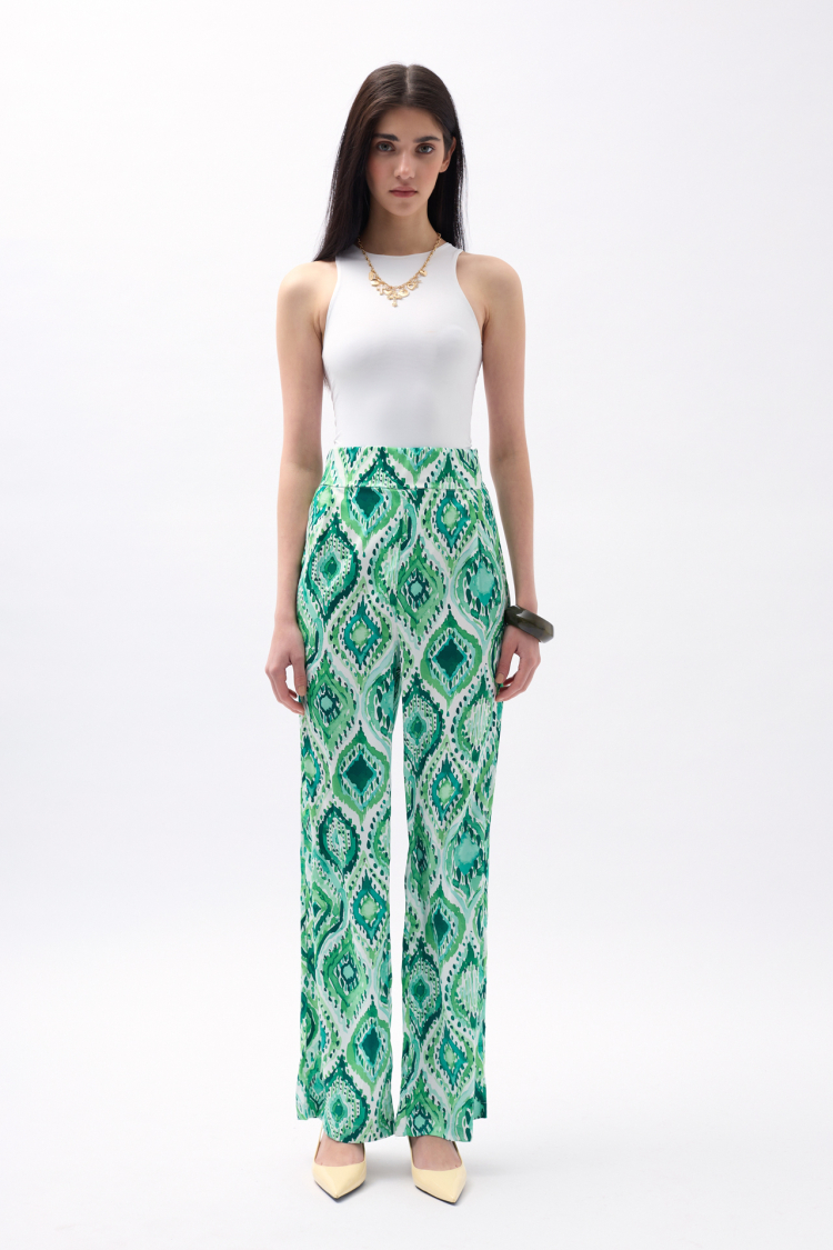 Patterned Satin Trousers - Producer: Black Fashion - Wholesale Women Clothes - TheBS Women