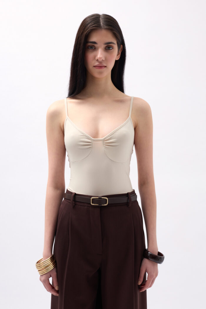 Front Drawstring Bodysuit - Producer: Black Fashion - Wholesale Women Clothes - TheBS Women