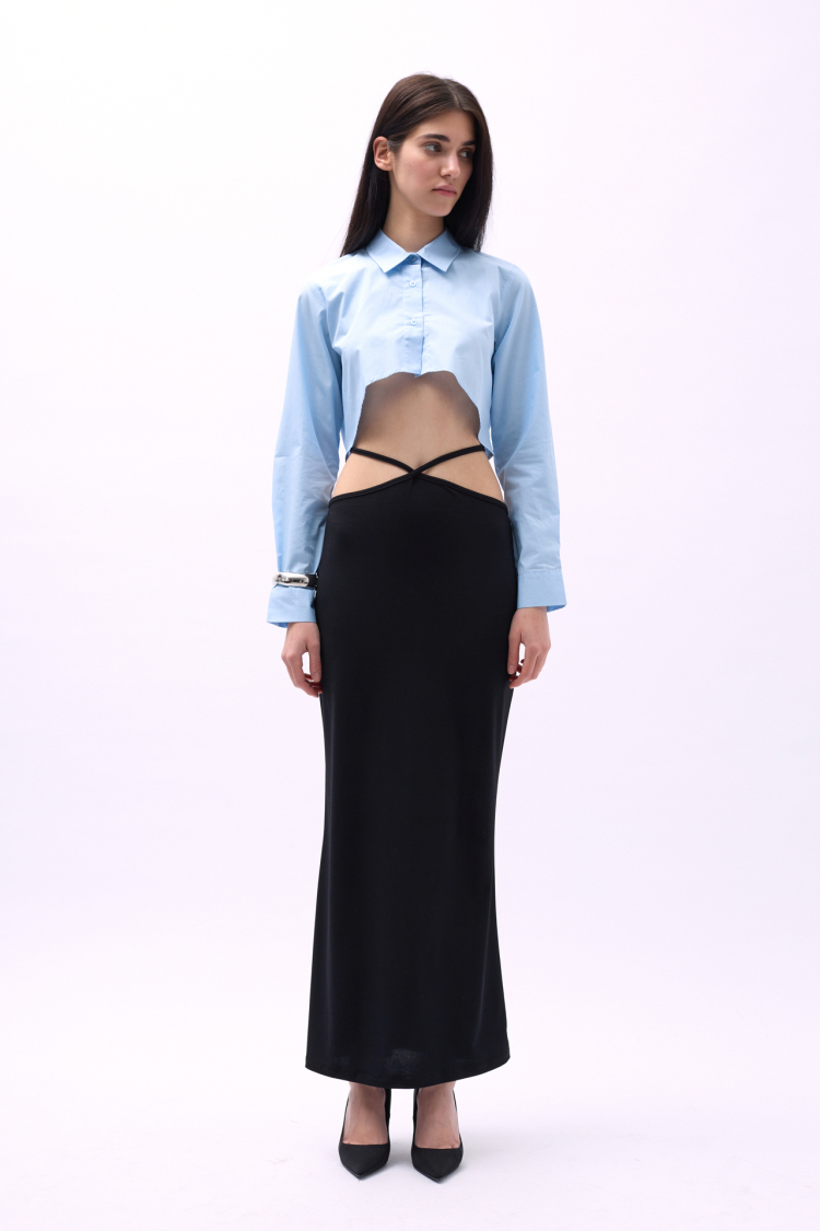 Maxi Skirt With Waist - Black - Producer: Black Fashion - Wholesale Women Clothes - TheBS Women