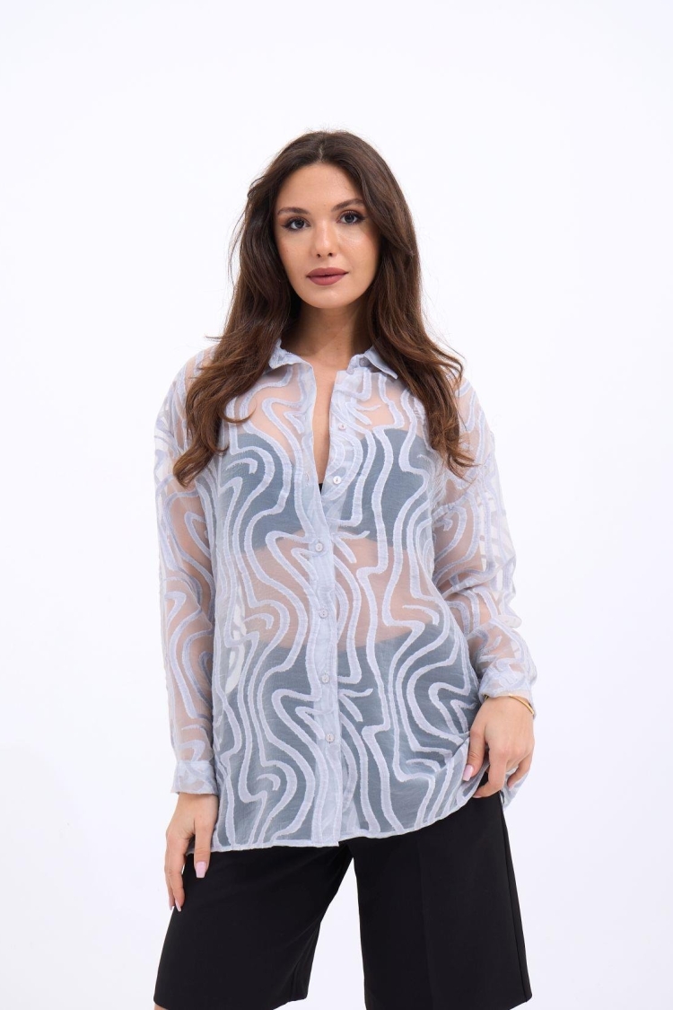 Shirt - Gray - Producer: Fame - Wholesale Women Clothes - TheBS Women