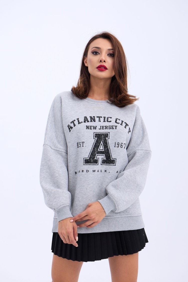 Sweat - Gray - Producer: Fame - Wholesale Women Clothes - TheBS Women