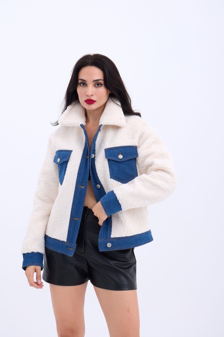 Coat - Ecru - Producer: Fame - Wholesale Women Clothes - TheBS Women