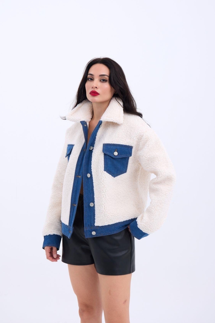 Coat - Ecru - Producer: Fame - Wholesale Women Clothes - TheBS Women