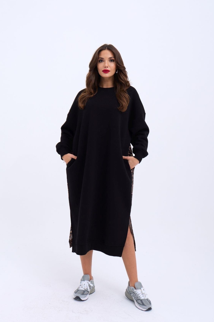 Long Sweat Dress - Producer: Fame - Wholesale Women Clothes - TheBS Women