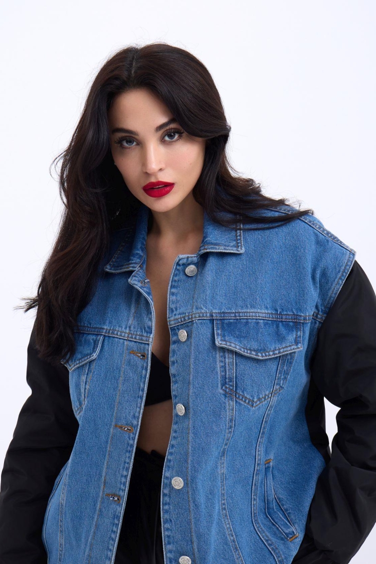 Denim Jacket - Blue - Producer: Fame - Wholesale Women Clothes - TheBS Women