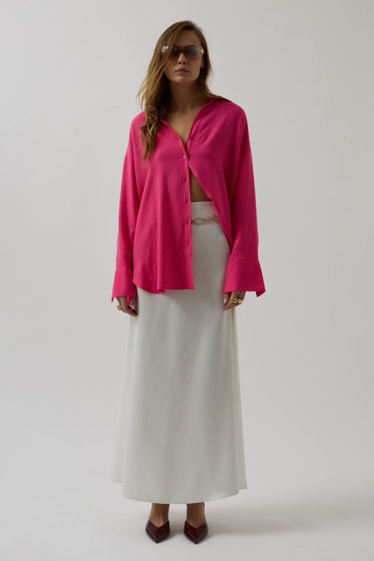 Oversize Linen Shirt - Producer: Black Fashion - Wholesale Women Clothes - TheBS Women