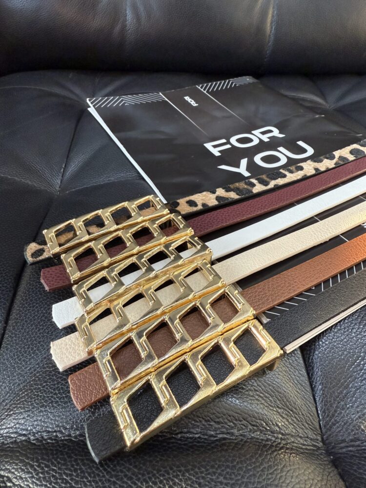 Basic Women's Belt With Thin Chain Buckle - Producer: Fiori - Wholesale Women Clothes - TheBS Women