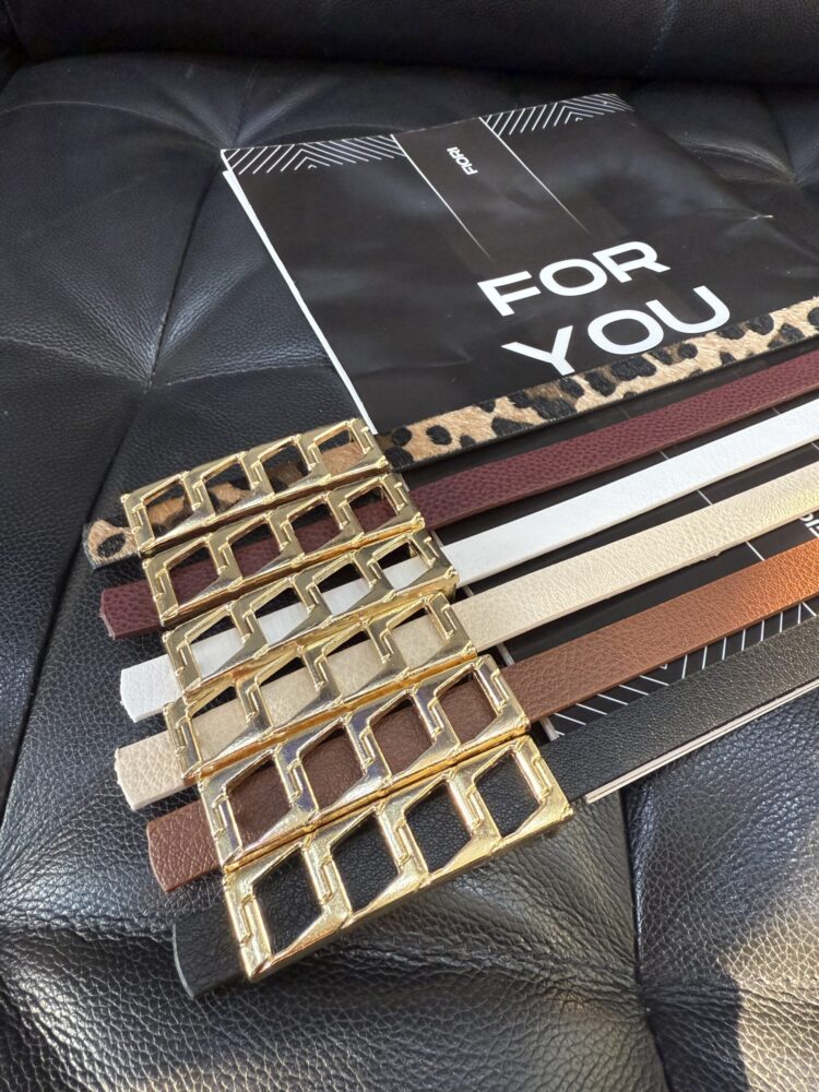 Basic Women's Belt With Thin Chain Buckle - Producer: Fiori - Wholesale Women Clothes - TheBS Women