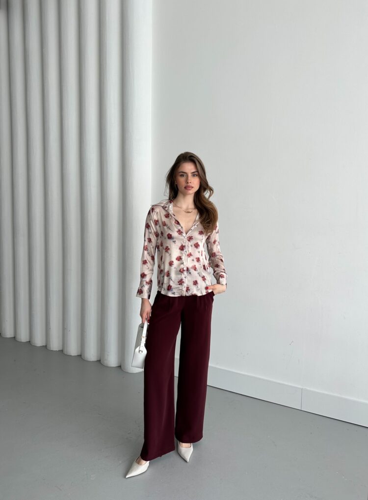 Chrysanthemum Pattern Shirt - Producer: My Fashion - Wholesale Women Clothes - TheBS Women