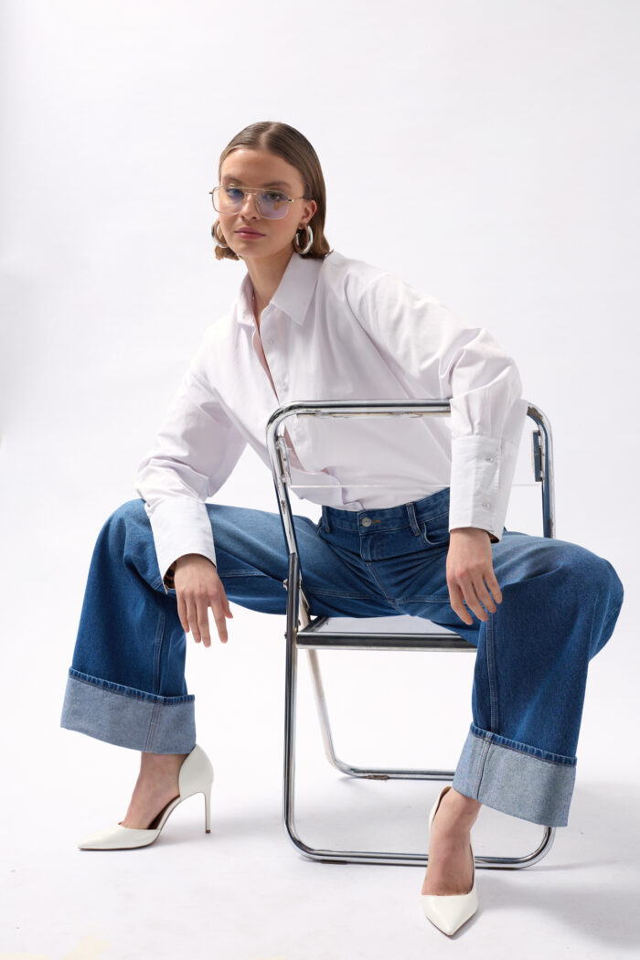 Leg Pleated High Waist Jean - Producer: Black Fashion - Wholesale Women Clothes - TheBS Women