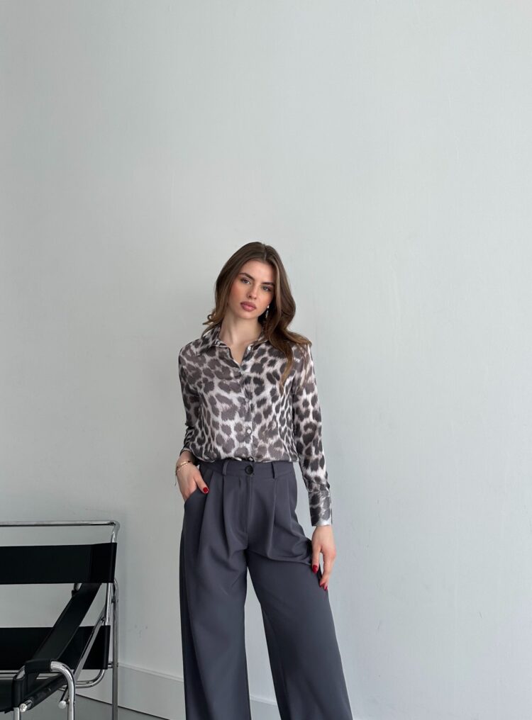 Mini Leopard Pattern Shirt - Producer: My Fashion - Wholesale Women Clothes - TheBS Women