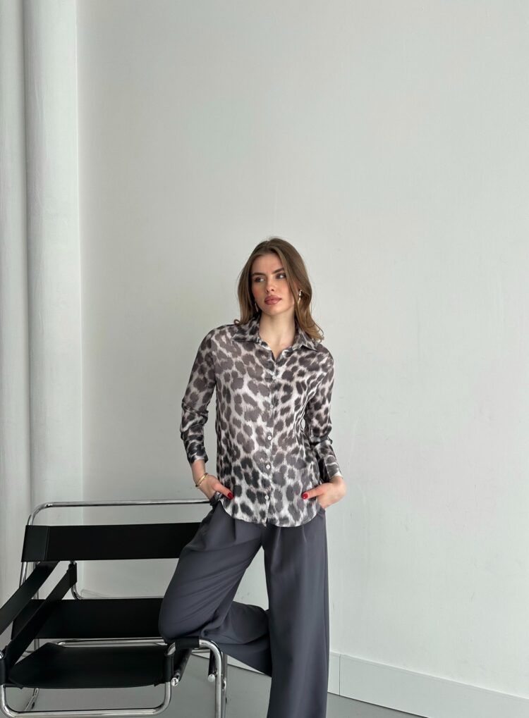 Mini Leopard Pattern Shirt - Producer: My Fashion - Wholesale Women Clothes - TheBS Women