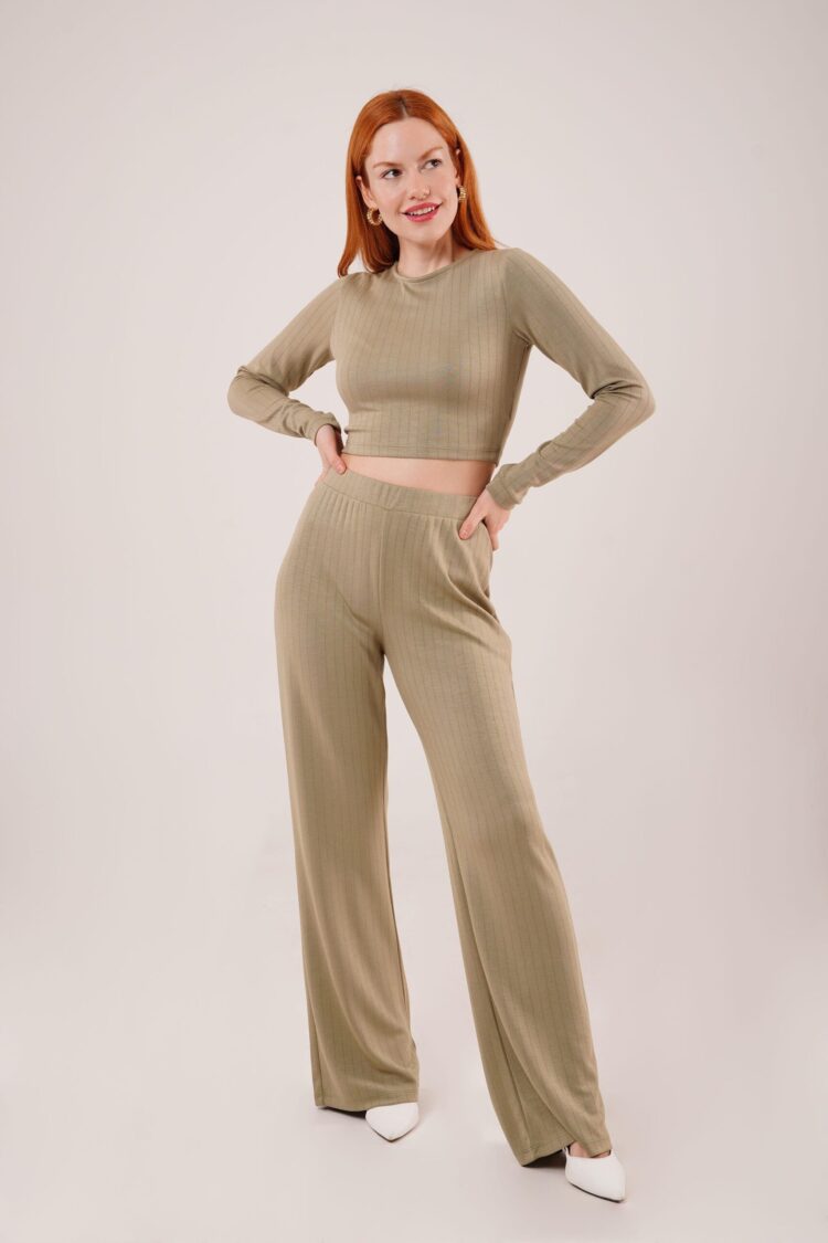 Ribbed Blouse And PantsDouble Suit - Producer: Lustrin - Wholesale Women Clothes - TheBS Women