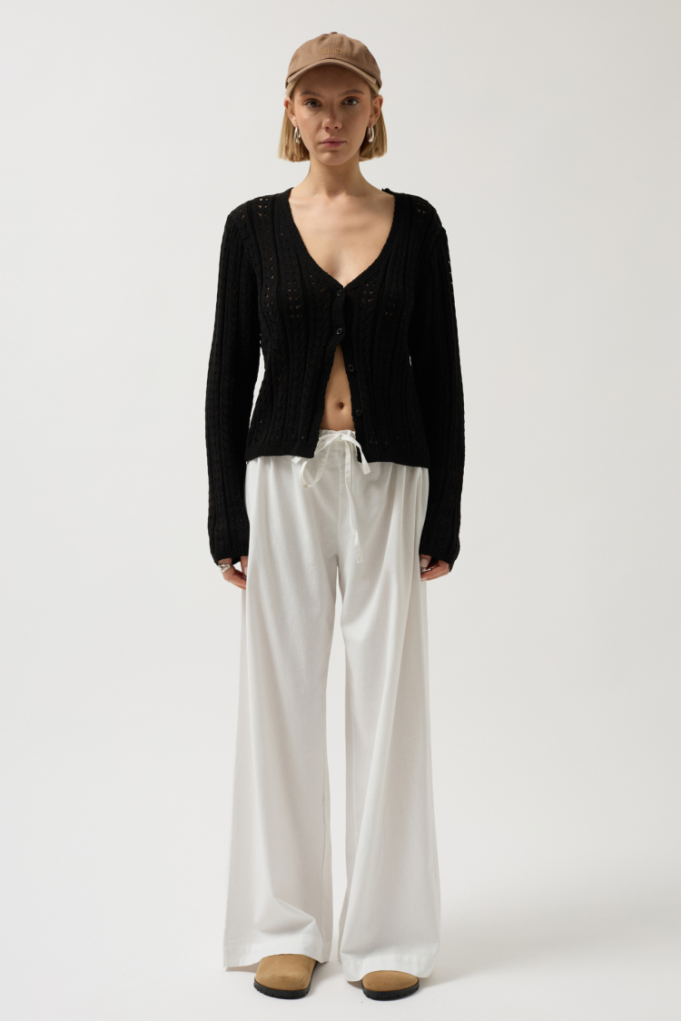 Button Detail Knit Blouse - Producer: Black Fashion - Wholesale Women Clothes - TheBS Women