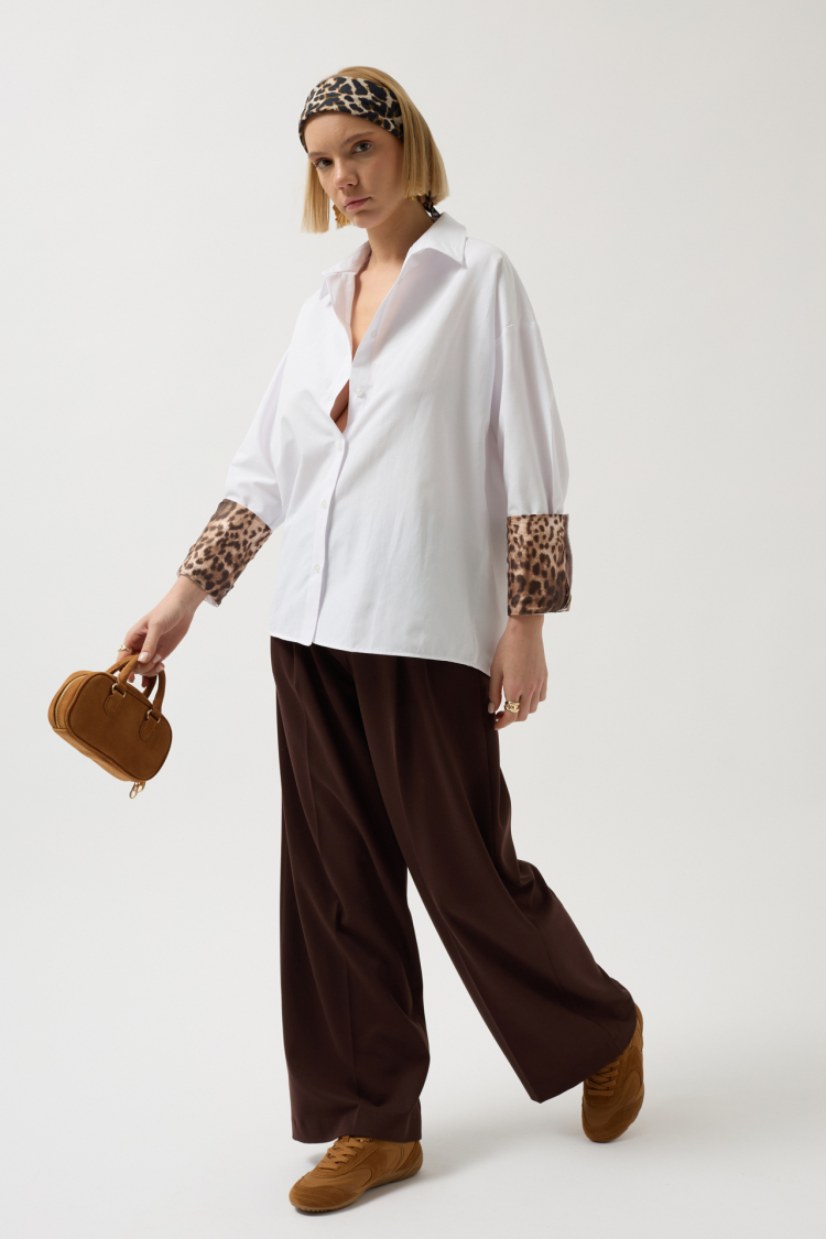 Cuff Detail Shirt - Producer: Black Fashion - Wholesale Women Clothes - TheBS Women