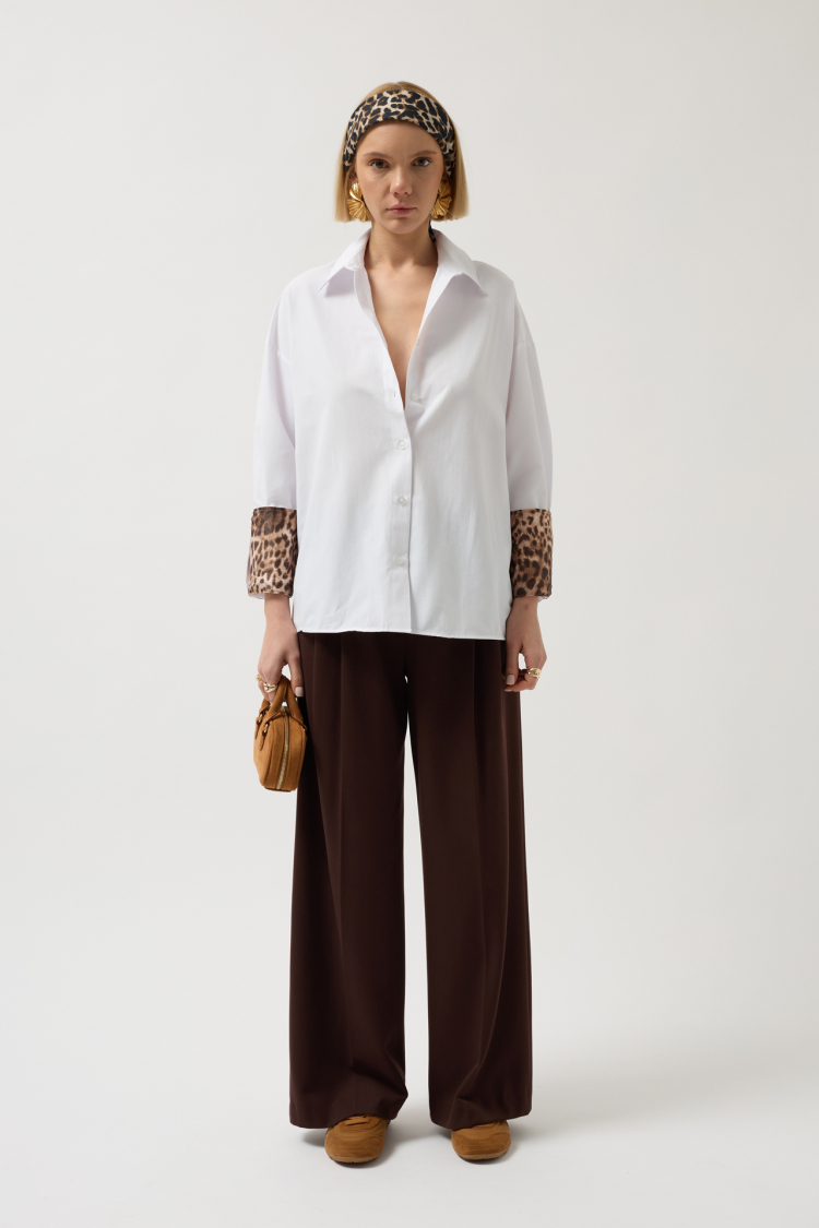 Cuff Detail Shirt - Producer: Black Fashion - Wholesale Women Clothes - TheBS Women