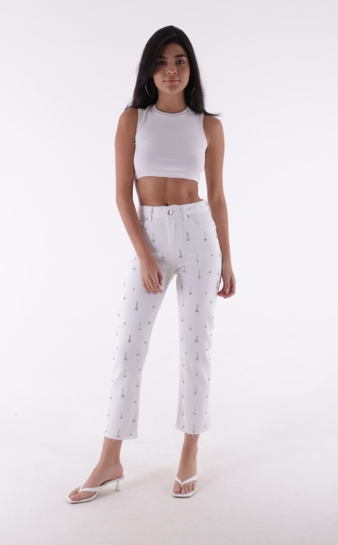 Single Side Drop Mom Fit Jeans - Producer: XLove - Wholesale Women Clothes - TheBS Women