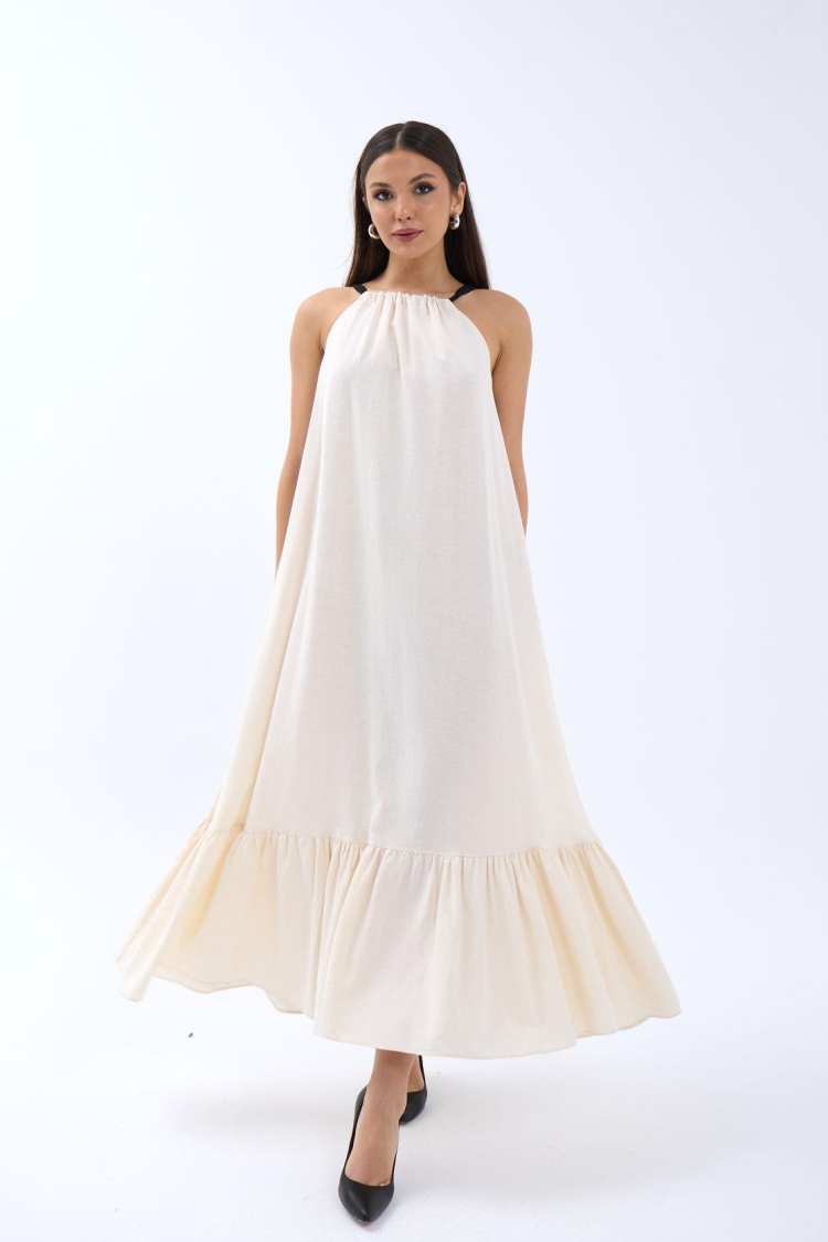 Dress - Beige - Producer: Fame - Wholesale Women Clothes - TheBS Women