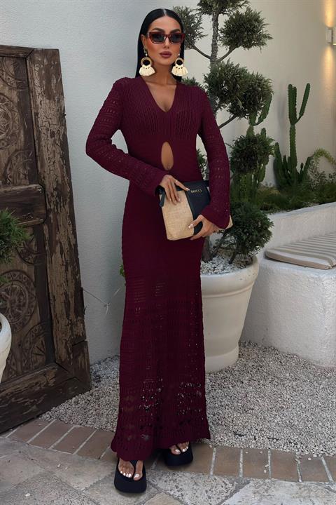 Belly Neckline Openwork Dress - Producer: Sobe Istanbul - Wholesale Women Clothes - TheBS Women
