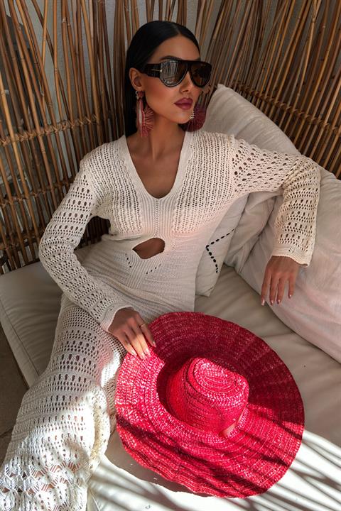 Belly Neckline Openwork Dress - Producer: Sobe Istanbul - Wholesale Women Clothes - TheBS Women