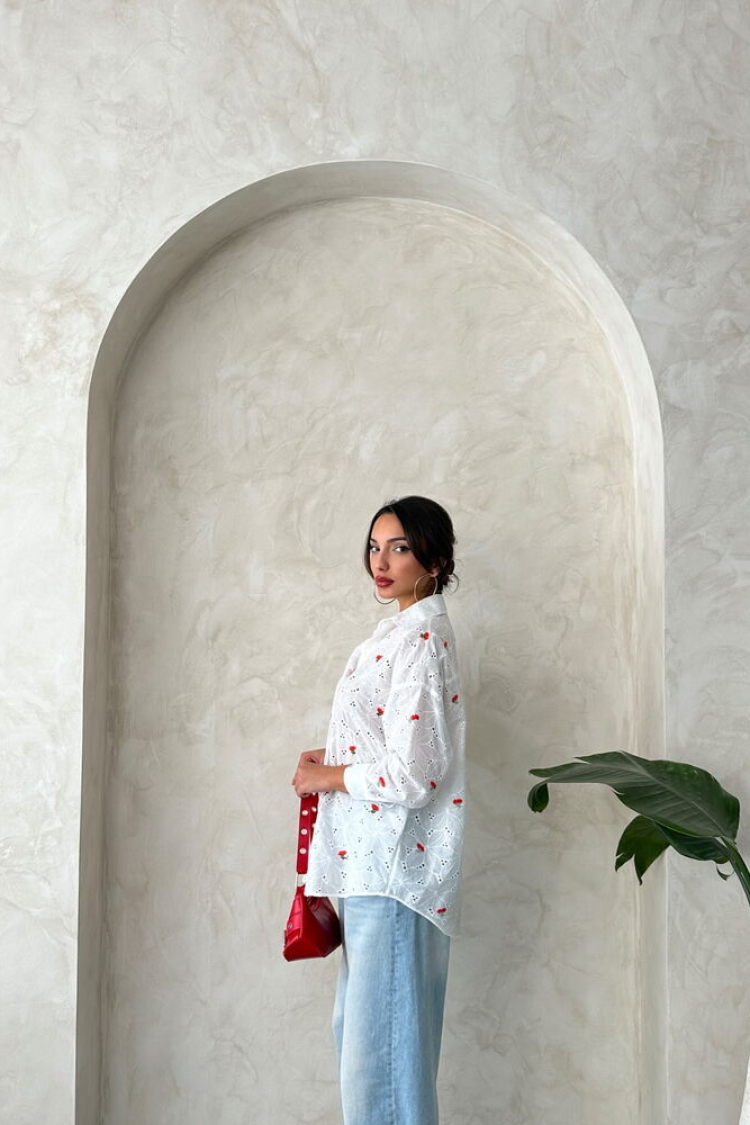 Embroidered Embroidered Shirt - Producer: Topshow - Wholesale Women Clothes - TheBS Women