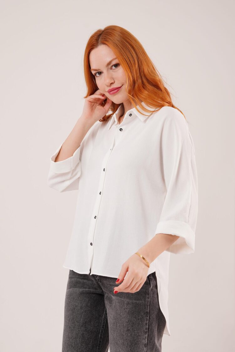 Bat Sleeve Casual Pattern WholesaleShirt - Producer: Lustrin - Wholesale Women Clothes - TheBS Women