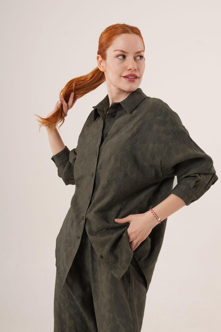 Patterned Shirt And Pants WholesaleDouble Suit - Producer: Lustrin - Wholesale Women Clothes - TheBS Women