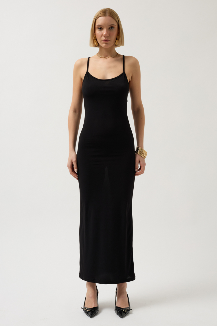 Slim Strap Maxi Dress - Producer: Black Fashion - Wholesale Women Clothes - TheBS Women