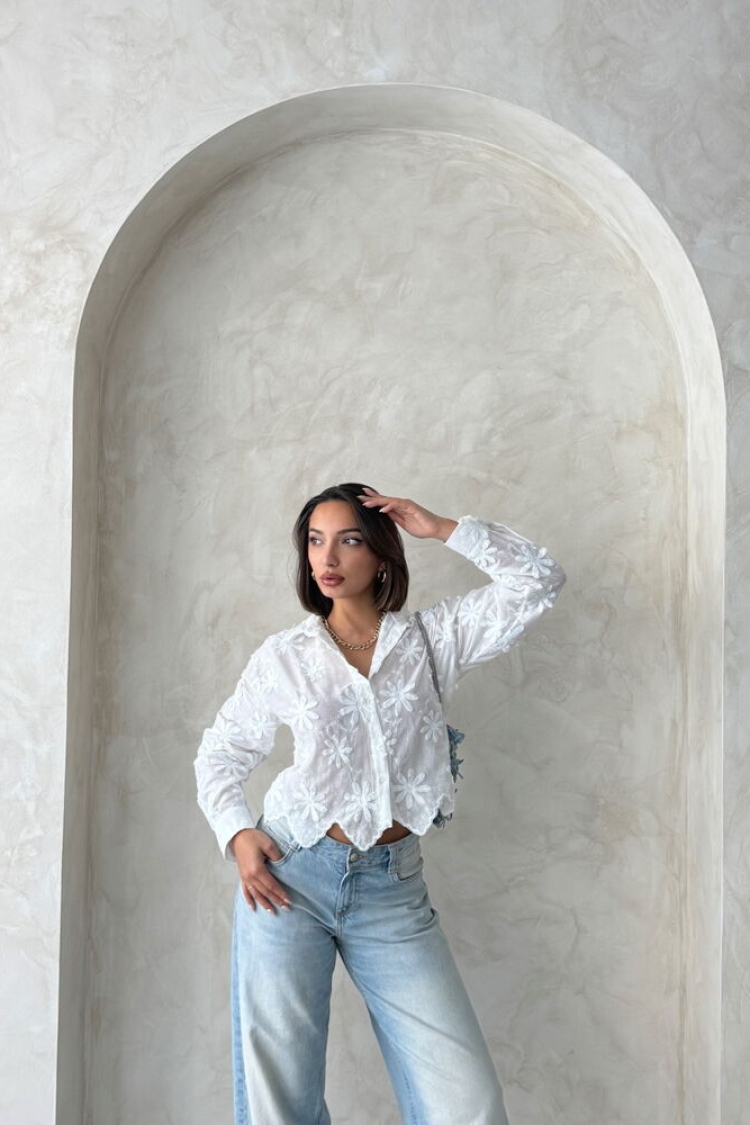 Embroidered Shirt - Producer: Topshow - Wholesale Women Clothes - TheBS Women